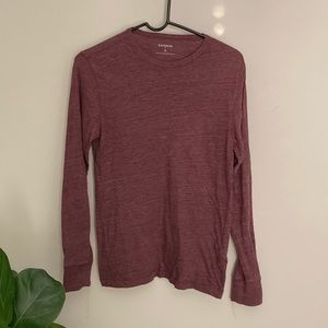 Express Burgundy long sleeved shirt
